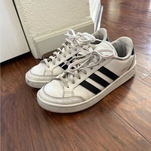 Adidas White and black Sneakers 8.5